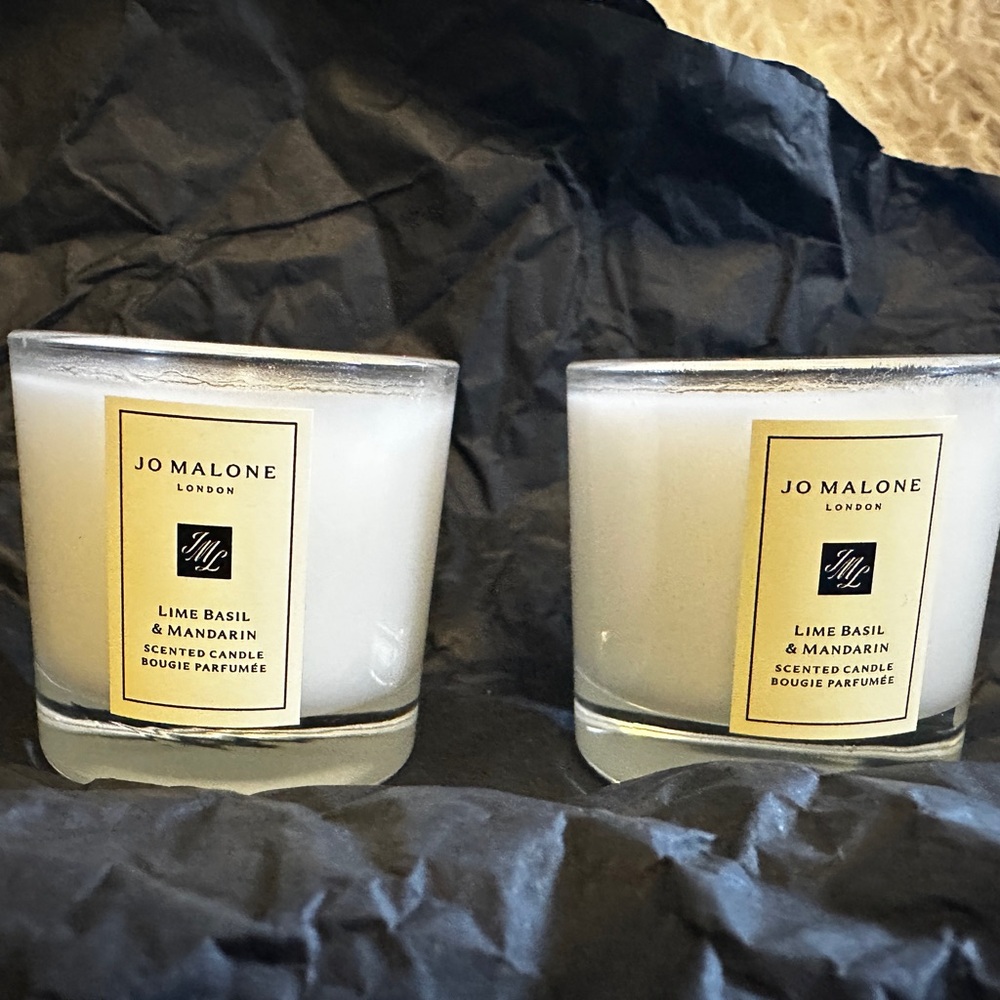 Jo Malone Travel size candles (2pcs 2”H)  - Lime Basil & Mandarin NWOT